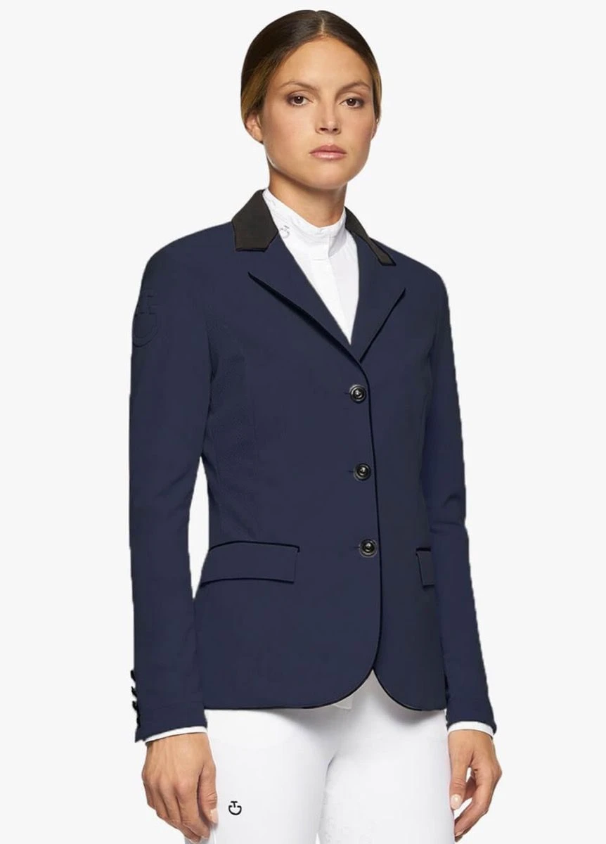 Cavalleria Toscana GP Perforated Riding Jacket - Smokey Blue 1 Cavalleria Toscana GP Perforated Riding Jacket - Smokey Blue