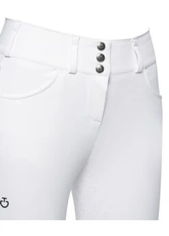 Cavalleria Toscana High Waist Full Seat Breeches - White -Horse Rider Shop ct high breech white 4rdy