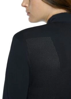 Cavalleria Toscana R-Evo Epaulet Long Sleeve Polo Shirt - Black -Horse Rider Shop ct revo epaulet black 4rdy