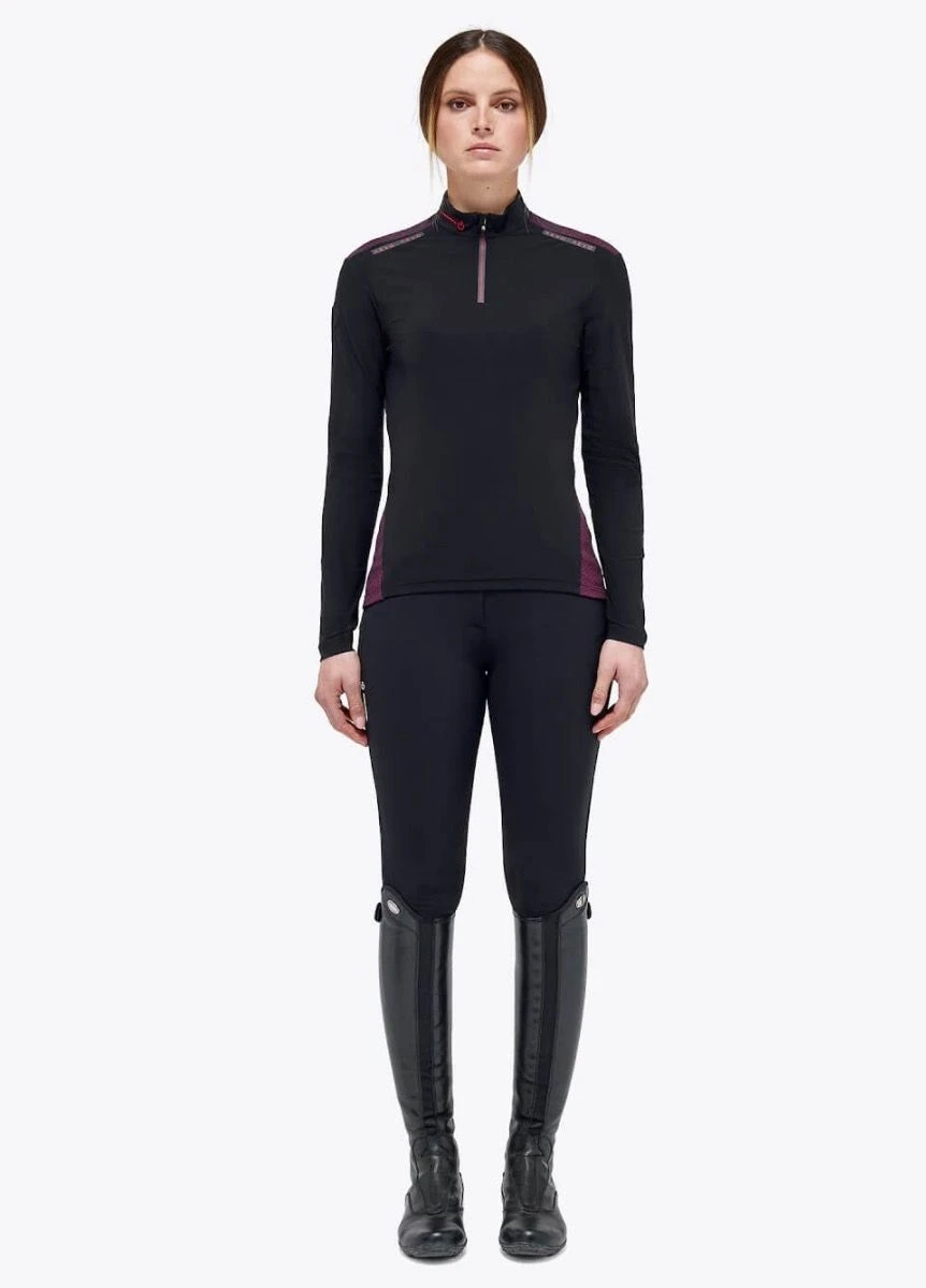 Cavalleria Toscana R-EVO Red Label Knit Training Polo - Black 2 Cavalleria Toscana R-EVO Red Label Knit Training Polo - Black - Image 2