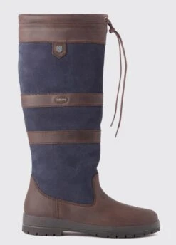 Dubarry Womens Galway Boots - Navy/Brown -Horse Rider Shop dubarry galway navy brown 3rdy