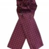 Equetech Ready-Tied Stock Pin Spot - Maroon/White