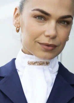 Equetech Deluxe Ready Tied Stock - Rose Crystal