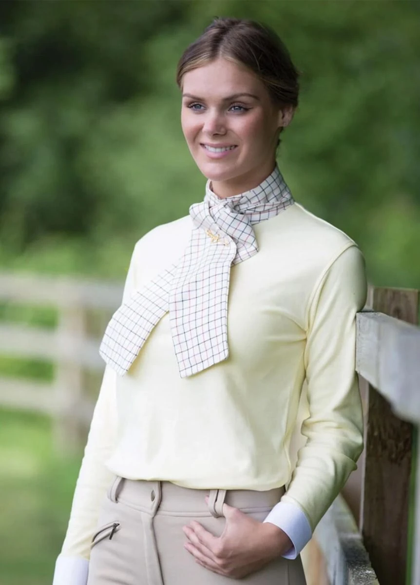 Equetech Ladies Foxhunter Shirt - Buttermilk 2 Equetech Ladies Foxhunter Shirt - Buttermilk - Image 2