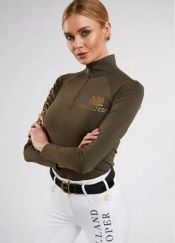 Holland Cooper Equestrian Equi Base Layer - Khaki