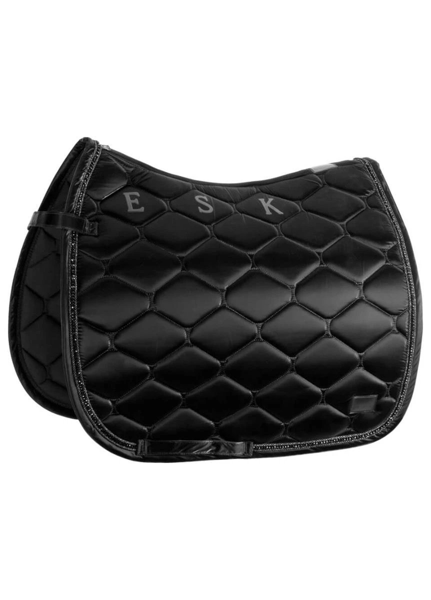 Eskadron Shinegloss Crystal Saddle Cloth DL - Black 1 Eskadron Shinegloss Crystal Saddle Cloth DL - Black
