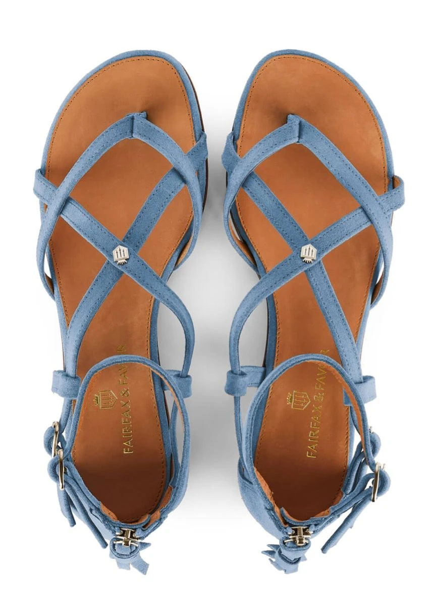 Fairfax & Favor Brancaster Sandal - Cornflower 3 Fairfax & Favor Brancaster Sandal - Cornflower - Image 3