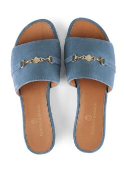 Fairfax & Favor Heacham Sandal - Cornflower -Horse Rider Shop fairfax favor heacham sandal cornflower 3rdy