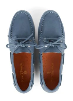 Fairfax & Favor Salcombe Deck Shoe - Cornflower -Horse Rider Shop fairfax favor salcombe cornflower 4rdy
