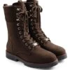 Fairfax & Favor Shearling Lined Anglesey - Chocolate