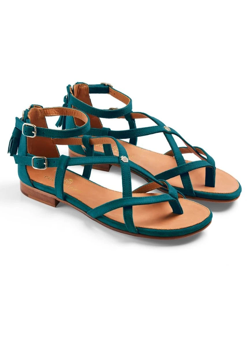 Fairfax & Favor Brancaster Sandal - Ocean 1 Fairfax & Favor Brancaster Sandal - Ocean