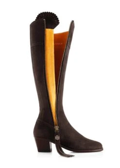 Fairfax & Favor Heeled Regina Narrow Fit Suede Boot - Chocolate 7 Fairfax & Favor Heeled Regina Narrow Fit Suede Boot - Chocolate -Horse Rider Shop ff heel regina narrow choc 4rdy