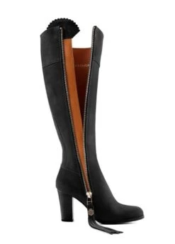 Fairfax & Favor High Heeled Regina Suede Boot - Black -Horse Rider Shop ff high heel regina black 5rdy