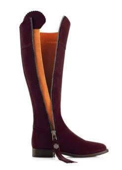 Fairfax & Favor Flat Regina Narrow Fit - Plum -Horse Rider Shop ff regina flat narrow plum 3rdy 1