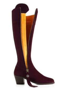 Fairfax & Favor Heeled Regina Narrow Fit - Plum -Horse Rider Shop ff regina heel narrow plum 3rdy
