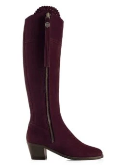 Fairfax & Favor Heeled Regina Sporting Fit - Plum -Horse Rider Shop ff regina heel sporting plum 2rdy