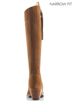 Fairfax & Favor Heeled Regina Narrow Fit Suede Boot - Tan -Horse Rider Shop ffheelnarrowtan2rdy