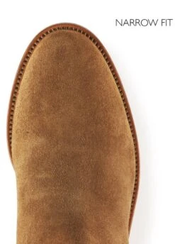 Fairfax & Favor Heeled Regina Narrow Fit Suede Boot - Tan -Horse Rider Shop ffheelnarrowtan6rdy