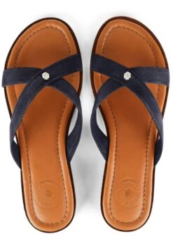 Fairfax & Favor Holkham Suede Sandal - Navy -Horse Rider Shop ffhokhamnavy4rdy