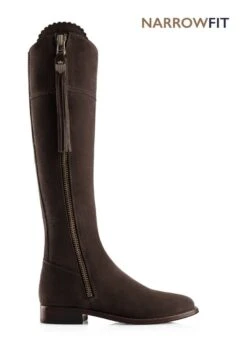 Fairfax & Favor Flat Regina Narrow Fit - Chocolate