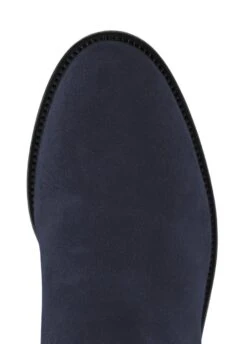 Fairfax & Favor Suede Flat Regina - Navy -Horse Rider Shop ffreginaflatnavy5rdy
