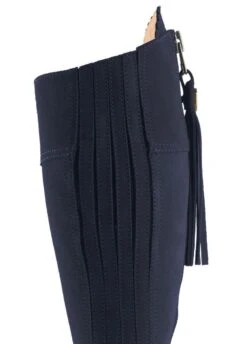 Fairfax & Favor Suede Flat Regina - Navy -Horse Rider Shop ffreginaflatnavy6rdy