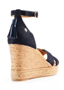 Fairfax & Favor Valencia Wedge - Navy -Horse Rider Shop ffvalencianavy3rdy
