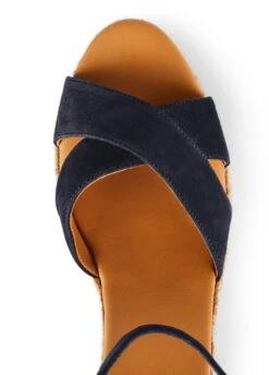 Fairfax & Favor Valencia Wedge - Navy -Horse Rider Shop ffvalencianavy5rdy