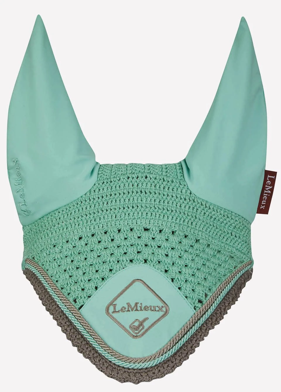 LeMieux Classic Fly Hood - Mint/Grey 1 LeMieux Classic Fly Hood - Mint/Grey