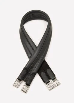 E. Jeffries Premier Elasticated Leather Girth - Black