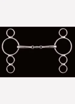 Lozenge Link Dutch Gag 4 Ring Bit BI641