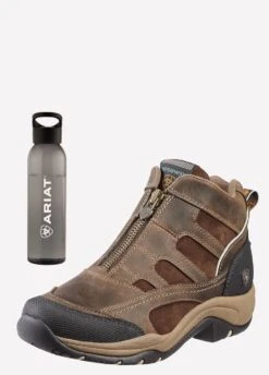 Ariat Womens Terrain H20 Zip Boots - Distressed Brown -Horse Rider Shop freegifth20zipboots