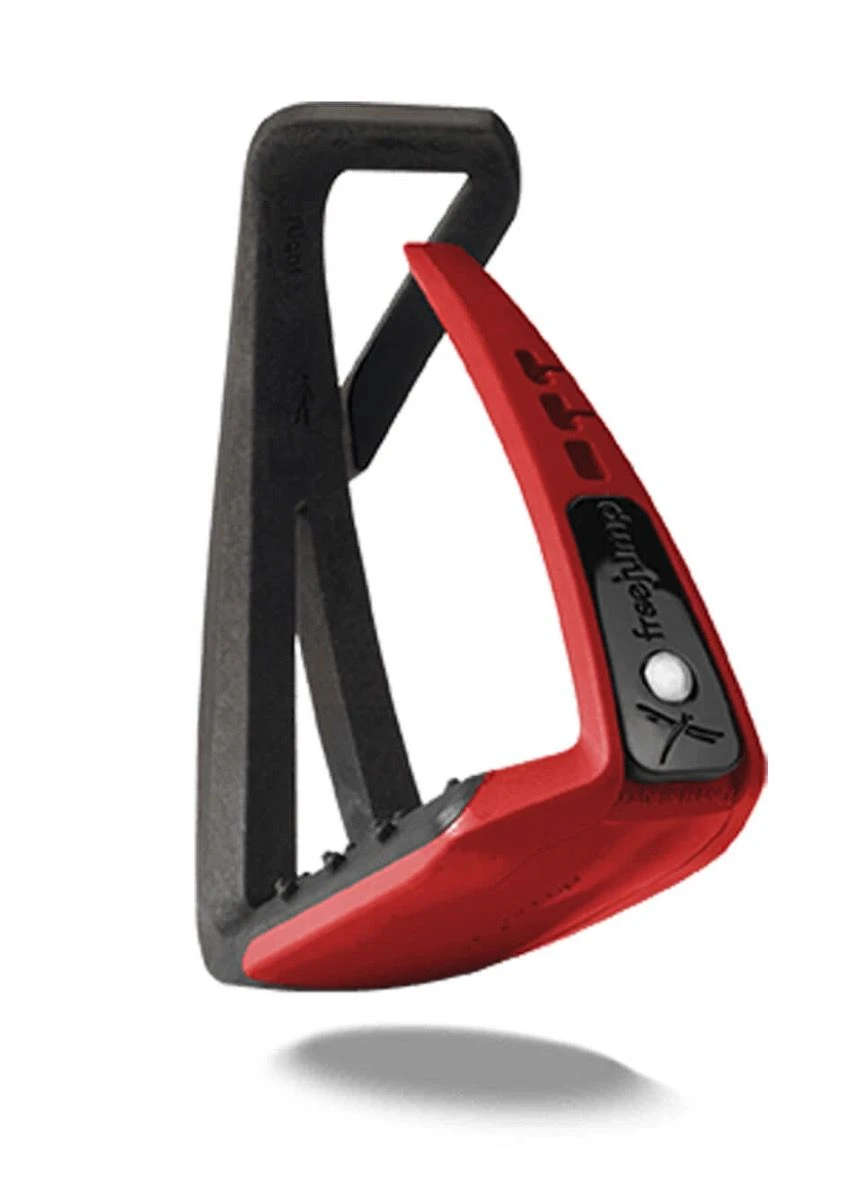 Freejump Soft'Up Lite Stirrups - Black/Red 1 Freejump Soft'Up Lite Stirrups - Black/Red