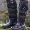 Dubarry Womens Galway Boots WIDE FIT - Black/Brown