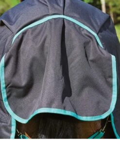 Weatherbeeta Green-Tec 900D Detach-A-Neck Medium Turnout - Black/Bottle Green -Horse Rider Shop greentechfeatures6rdy 1