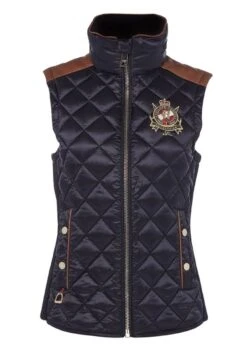 Holland Cooper Diamond Quilt Classic Gilet - Ink Navy -Horse Rider Shop hc equi gilet navy 3rdy