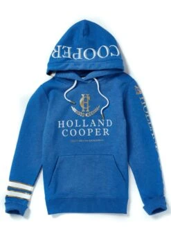 Holland Cooper Heritage Hoodie - Deep Cobalt Marl -Horse Rider Shop hc heritage cobalt 4rdy