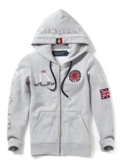 Holland Cooper Team Hoodie - Grey Marl -Horse Rider Shop hc hoodie grey 3rdy