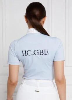 Holland Cooper Short Sleeve Show Shirt - Sky Blue -Horse Rider Shop hccompshirtsky3rdy