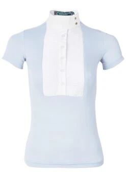 Holland Cooper Short Sleeve Show Shirt - Sky Blue -Horse Rider Shop hccompshirtsky5rdy