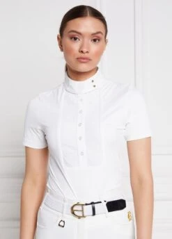 Holland Cooper Short Sleeve Show Shirt - White