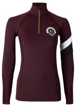 Holland Cooper Heritage Sport Base Layer - Mulberry -Horse Rider Shop hcheritagebasemulberry4rdy