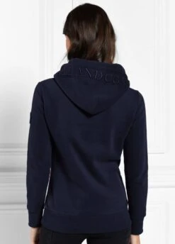 Holland Cooper Tri Colour Crest Hoodie - Ink Navy 6 Holland Cooper Tri Colour Crest Hoodie - Ink Navy -Horse Rider Shop hctricresthoodink3rdy