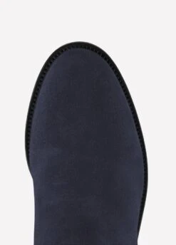 Fairfax & Favor Heeled Regina Suede Boot - Navy -Horse Rider Shop heelreginanavy3