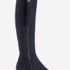 Fairfax & Favor Heeled Regina Suede Boot - Navy