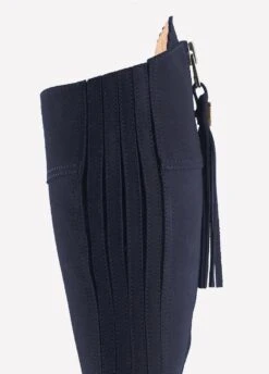 Fairfax & Favor Heeled Regina Suede Boot - Navy -Horse Rider Shop heelreginanavy6