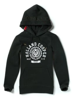 Holland Cooper Collegiate Flock Hoodie - Racing Green 5 Holland Cooper Collegiate Flock Hoodie - Racing Green -Horse Rider Shop holland cooper collegiate hoodie green 4rdy