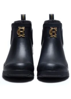 Holland Cooper Rubber Chelsea Boot - Black -Horse Rider Shop holland cooper rubber boot black 3rdy