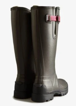 Hunter Ladies Balmoral Neoprene Tech Sole Wellington - Slate/Peppercorn -Horse Rider Shop hunter balmoral slate peppercorn 3rdy