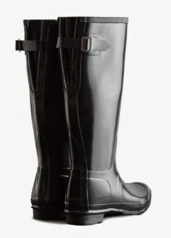 Hunter Womens Adjustable Gloss Tall Boot - Black -Horse Rider Shop hunter gloss tall adjust black 3rdy